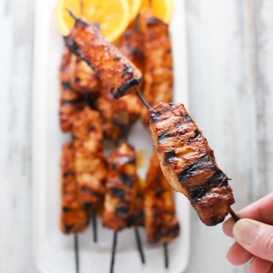 Orange BBQ Skewers