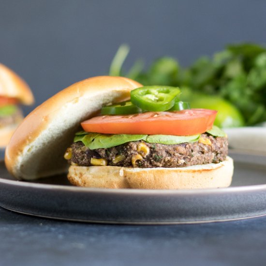 Cilantro Lime Black Bean Burgers