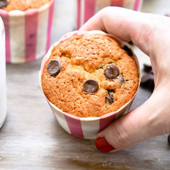 Banana Chocolate Chip Muffins