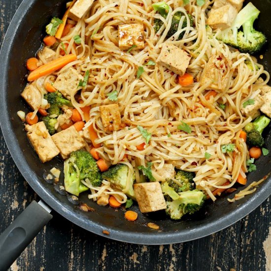 Tofu and Brown Rice Noodles