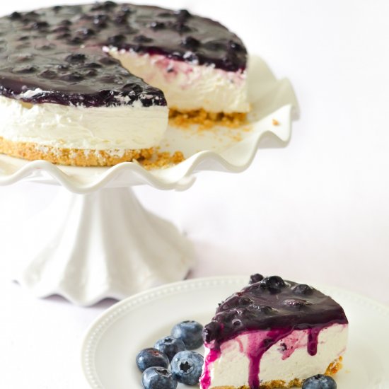 No-Bake Blueberry Cheesecake