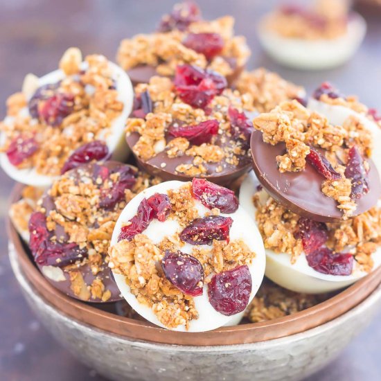 Chocolate Cherry Granola Cups