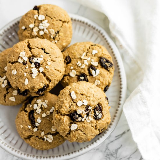 Healthy Oatmeal Raisin Cookies