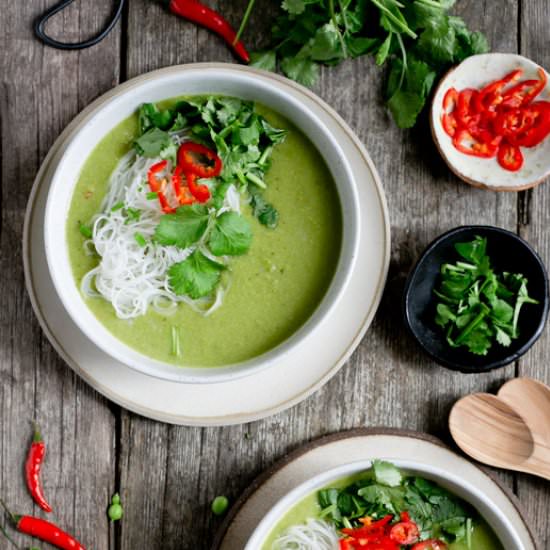 Thai Style Pea and Apple Soup