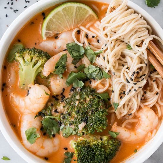 Prawn and Broccoli Red Curry