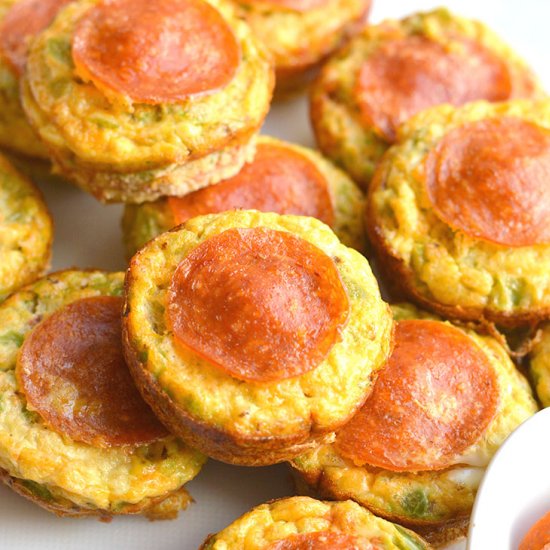 Low Carb Pizza Egg Muffins