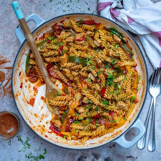 One-Pot Chicken Fajita Pasta