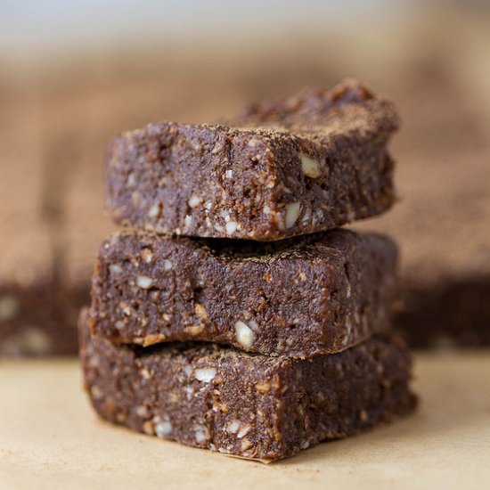 raw coconut brownies