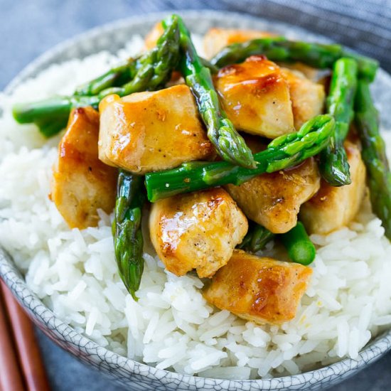 Chicken and Asparagus Stir Fry