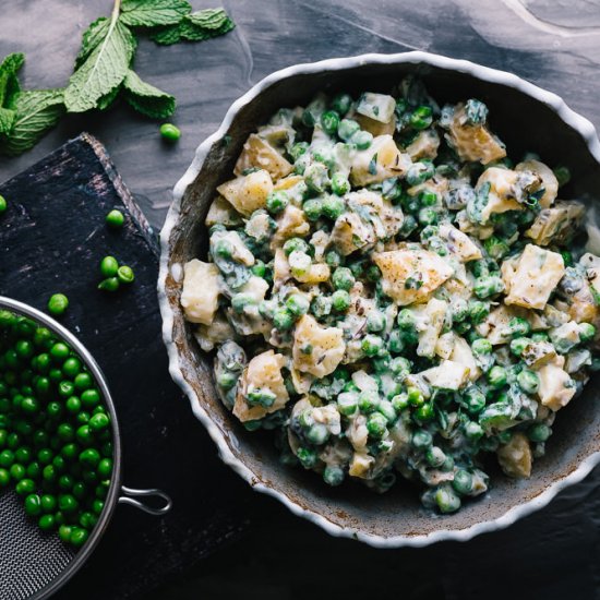 Minty Potato & Pea Salad