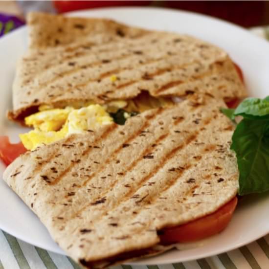 Italian Flatbread Breakfast Panini