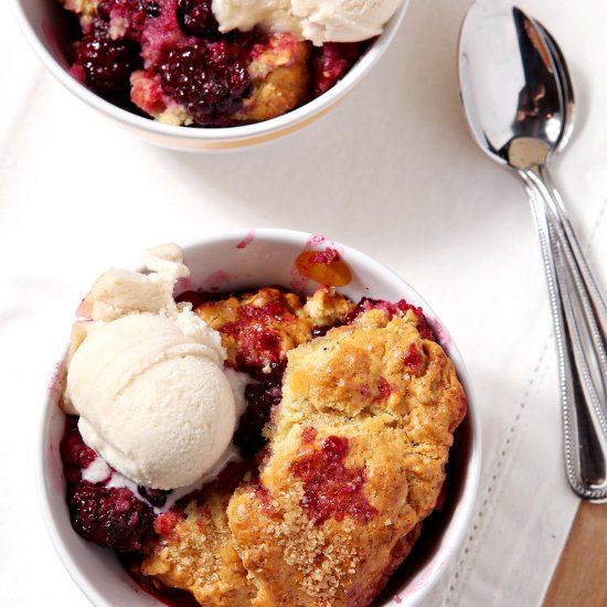 Dairy Free Blackberry Cobbler