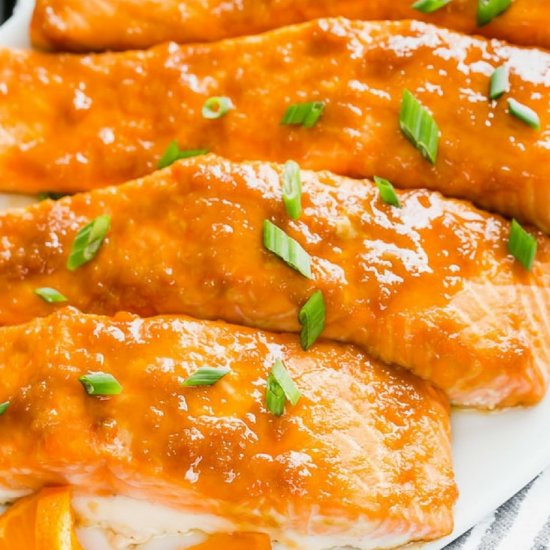 Orange Ginger Baked Salmon