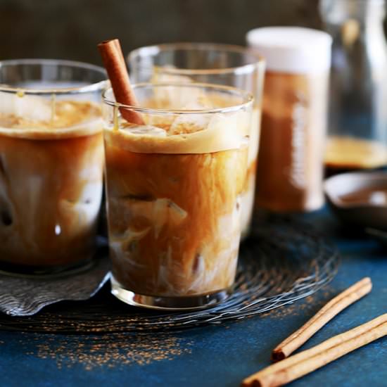 Iced Cinnamon Almond Milk Macchiato