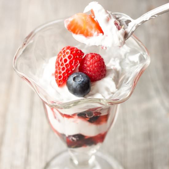 Simple Summer Berry Paleo Parfait