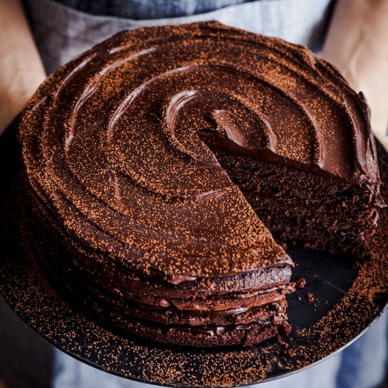 Dark Chocolate Espresso Mudcake