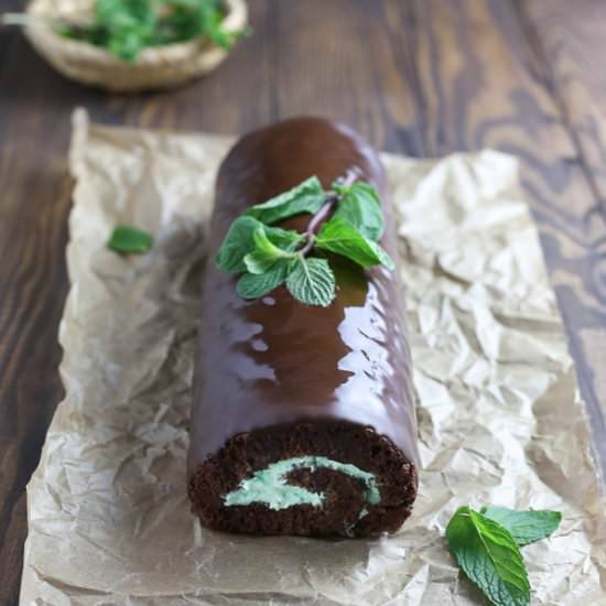 Chocolate Mint Roll