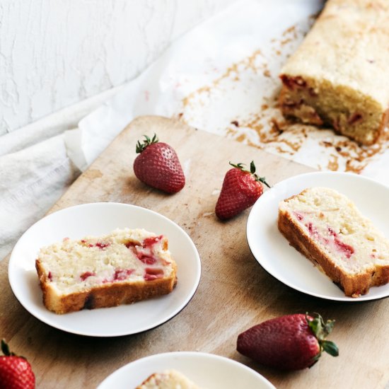 Strawberry Lemon Yogurt Cake