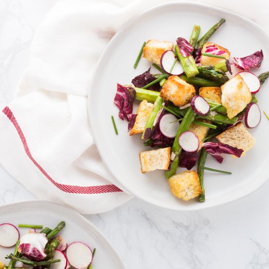 Spring Sourdough Panzanella