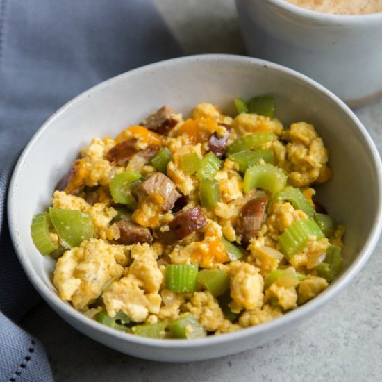 Keto Cajun Breakfast Scramble