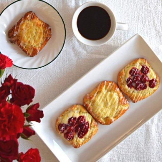 Cherry Cheese Danishes