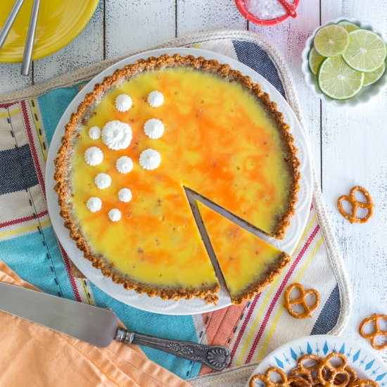 Grapefruit Margarita Pretzel Tart