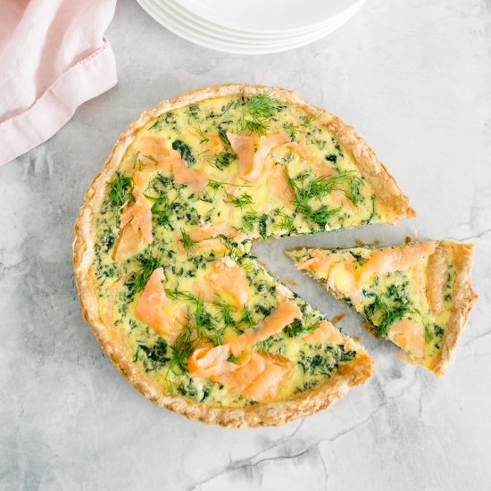 Smoked Salmon Quiche