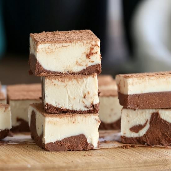 Vegan Tiramisu Fudge Bars