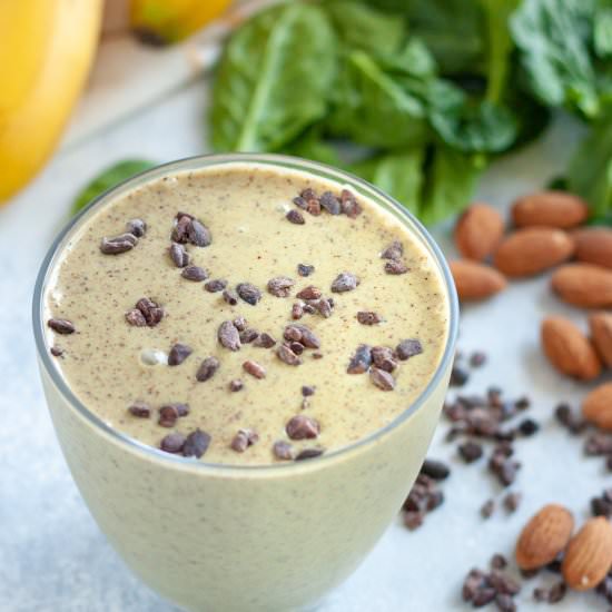 Cacao Almond Spinach Smoothie