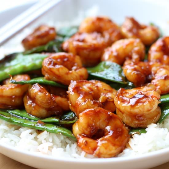 Shrimp and Snow Pea Stir Fry