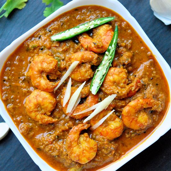 Ginger Garlic Prawn Curry