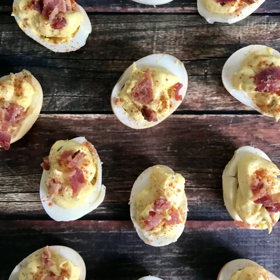 Smoked Deviled Eggs