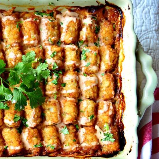 Mexican Tater Tot Casserole