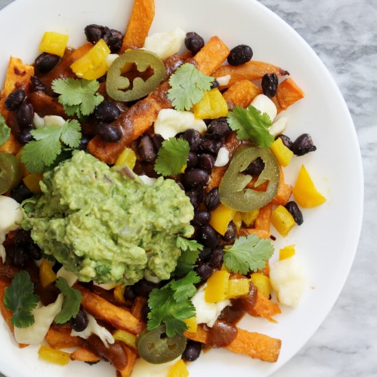 Sweet Potato Nacho Poutine