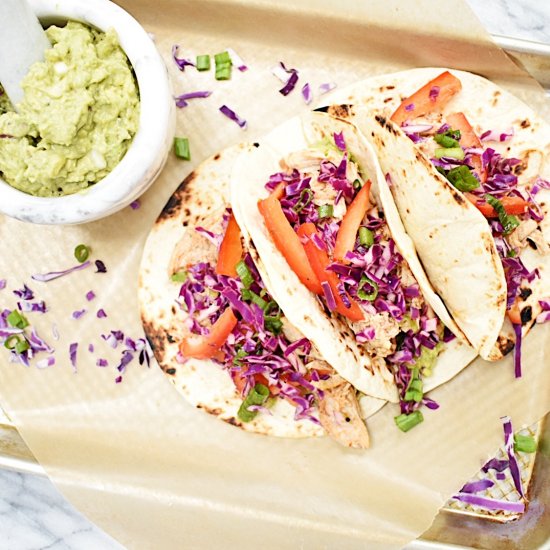 Smoky Chicken Tacos w/ Citrus Slaw