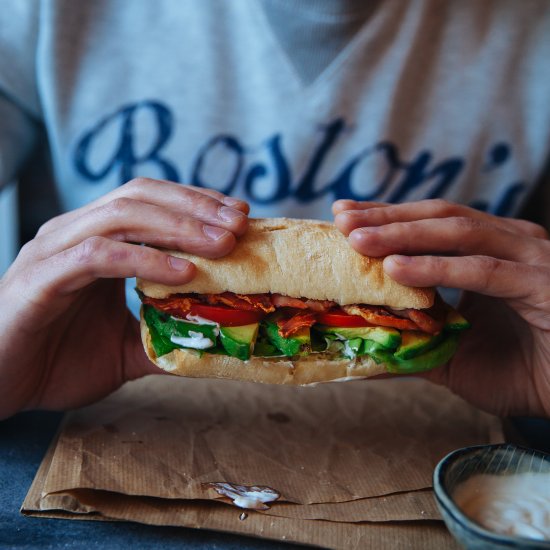 BLT with Avocado & Lemon Mayonnaise