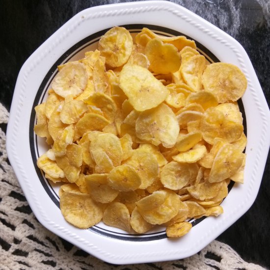 Plantain banana chips