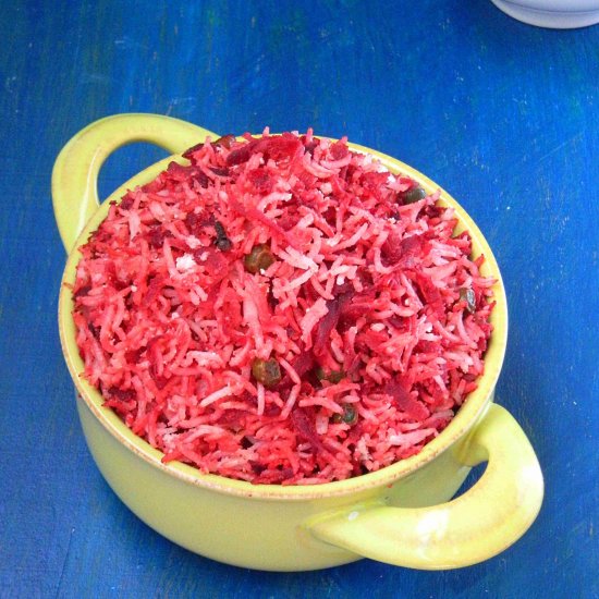 BEETROOT PULAO RECIPE | COCONUT MIL