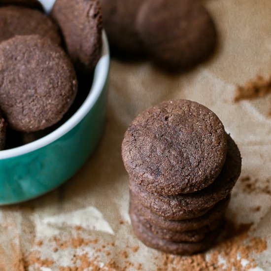 Carob Chocolate Wafer Cookies