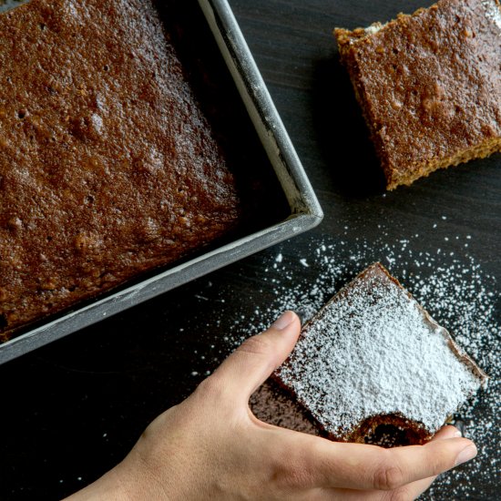 FRESH GINGER ROOT CAKE