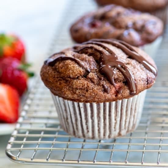 Strawberry Chocolate Muffins