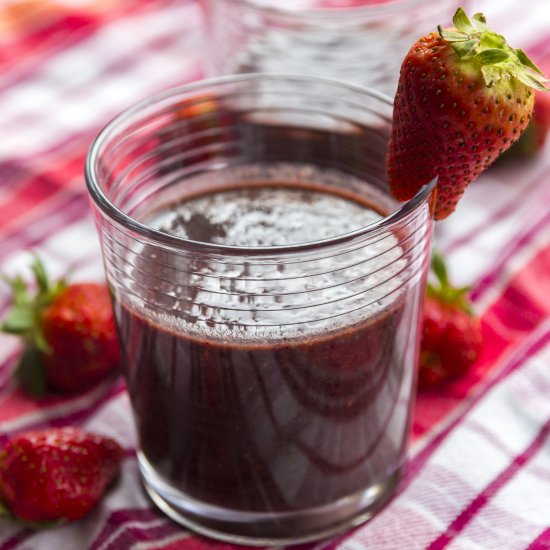 A Berry Breakfast Smoothie