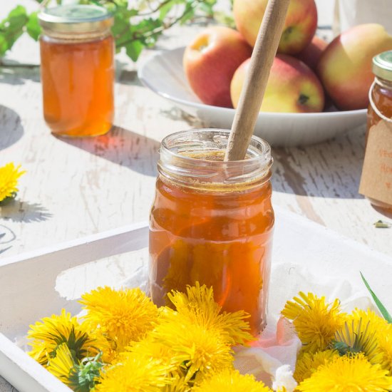 Dandelion and Rose Vegan Honey