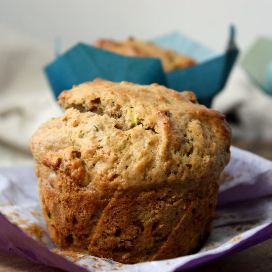 Zucchini Pecan Muffins