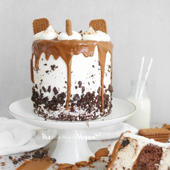 Choc chip biscoff cake