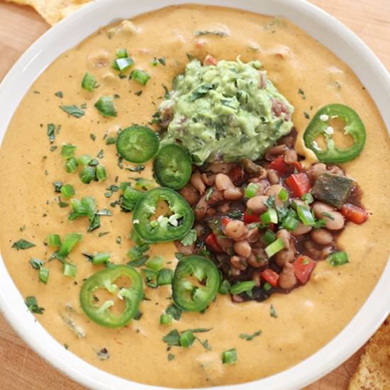 Vegan Queso and Bob Armstrong Dip