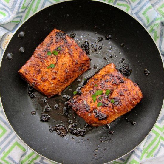 Pan Fried Balsamic Salmon