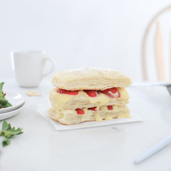 Strawberry Napoleon Pastry