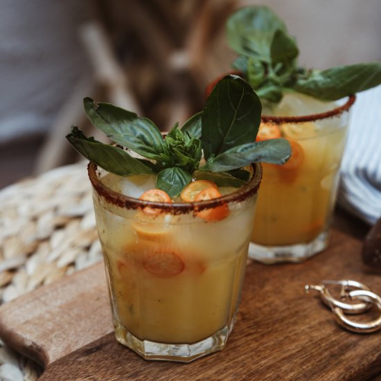 Kumquat Basil Margaritas