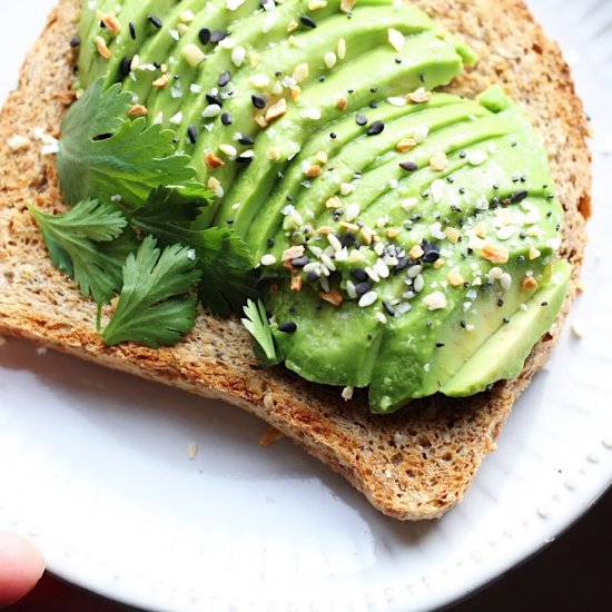 Avocado Toast with Everything Bagel